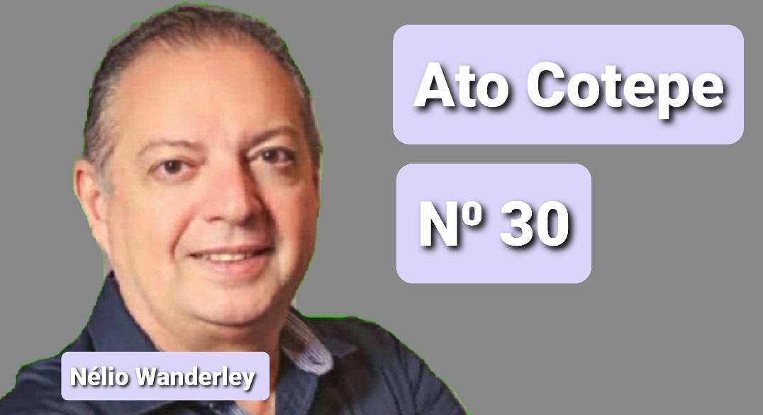 Ato Cotepe 30/2020 - PMPF a partir 16/10/2020