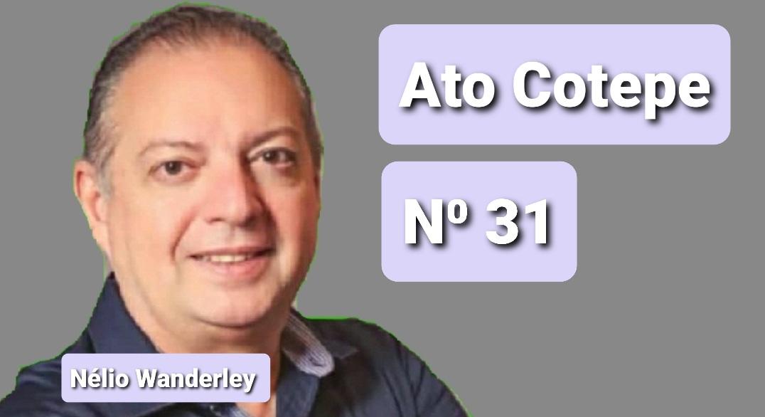Ato Cotepe 31/2020 - PMPF a partir 01/11/2020